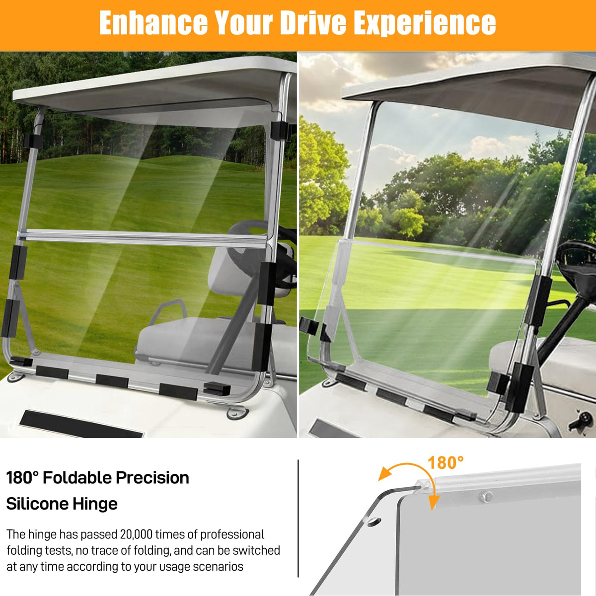RIZINKART compatibility with 1982-2000.5 Club Car DS models ensures a snug fit.