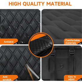 RIZINKART Club Car DS front backrest cover pair brings luxury with a diamond pattern.