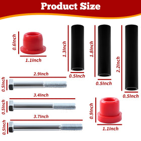 RIZINKART front lower leaf spring sleeves protect springs from wear