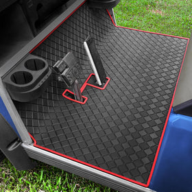 RIZINKART 8mm rubber floor mat for Club Car DS and Villager with full coverage.