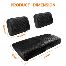 RIZINKART Club Car DS waterproof non-slip surface protects seats.