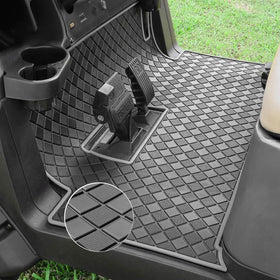 RIZINKART Club Car Precedent 8mm rubber mat with full coverage protects interior from dirt