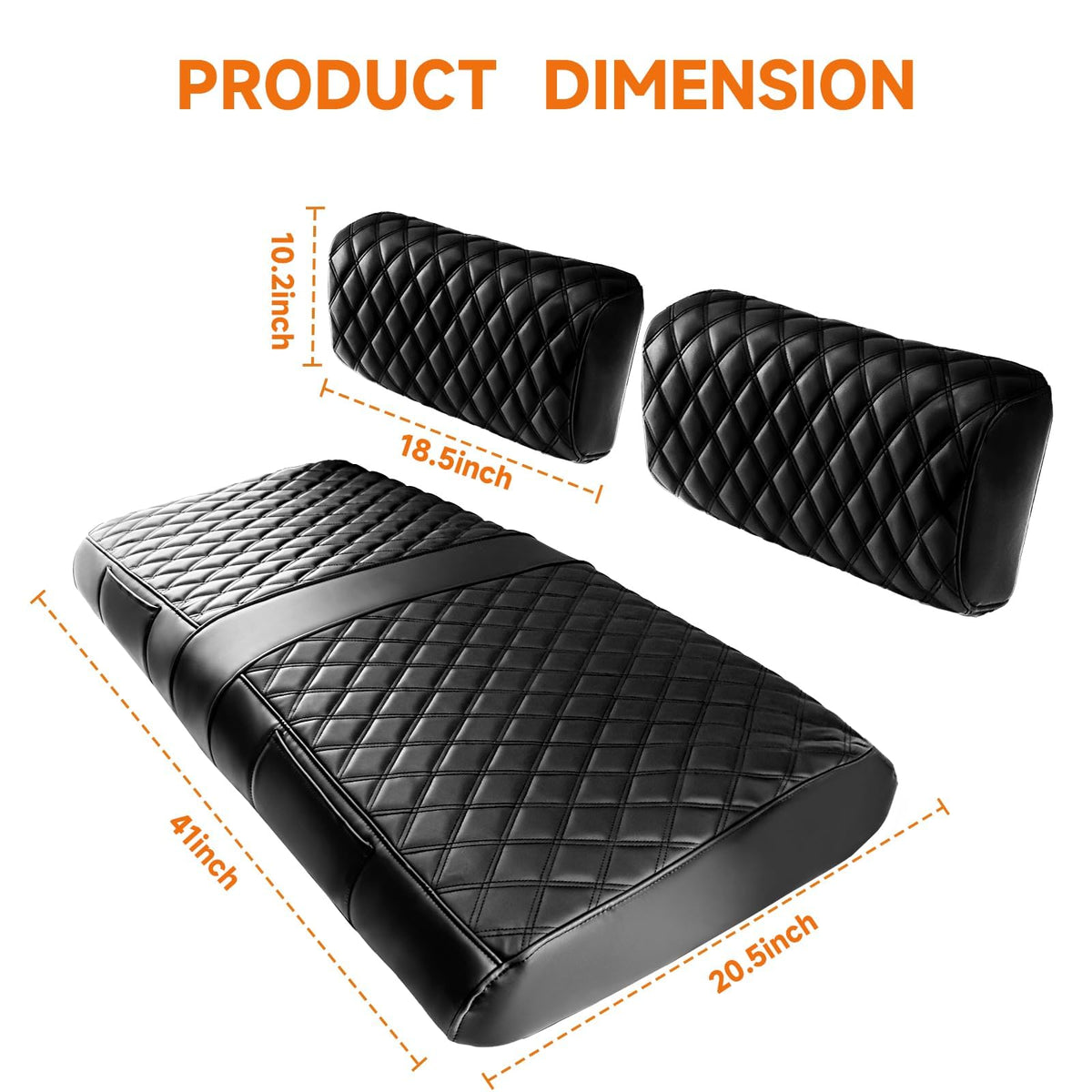 RIZINKART front seat cover adds diamond styling without removing existing upholstery.