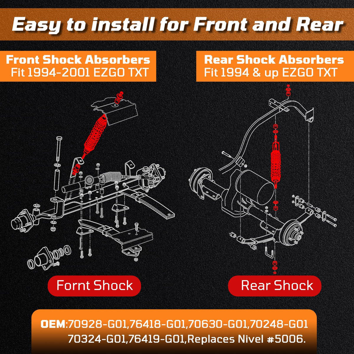 RIZINKART OEM 76418-G01 replacement compatibility
