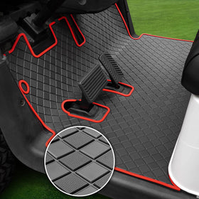 RIZINKART EZGO RXV heavy-duty floor mat with anti-slip texture for secure footing.
