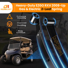 RIZINKART EZGO RXV U-bolts secure the spring assembly reliably.