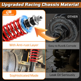 RIZINKART EZGO TXT extenders kit enables rear lift compatibility