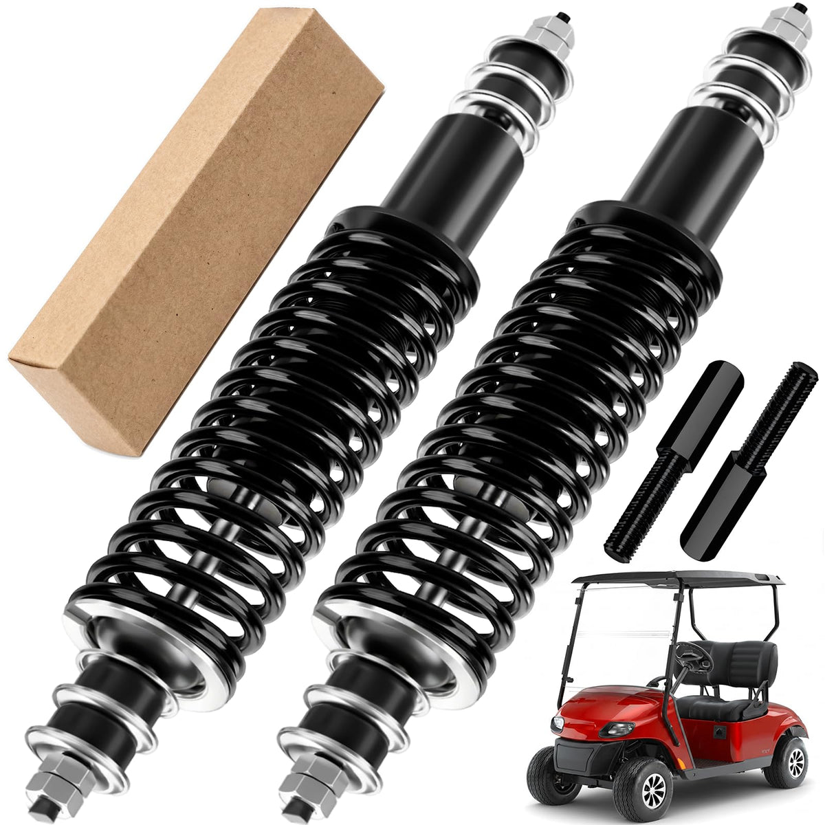 RIZINKART EZGO TXT front coil-over shock for smoother rides