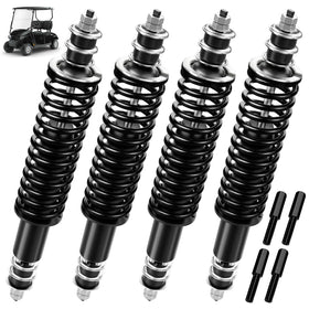 RIZINKART EZGO TXT front coil-over shock improves ride stability on uneven terrain