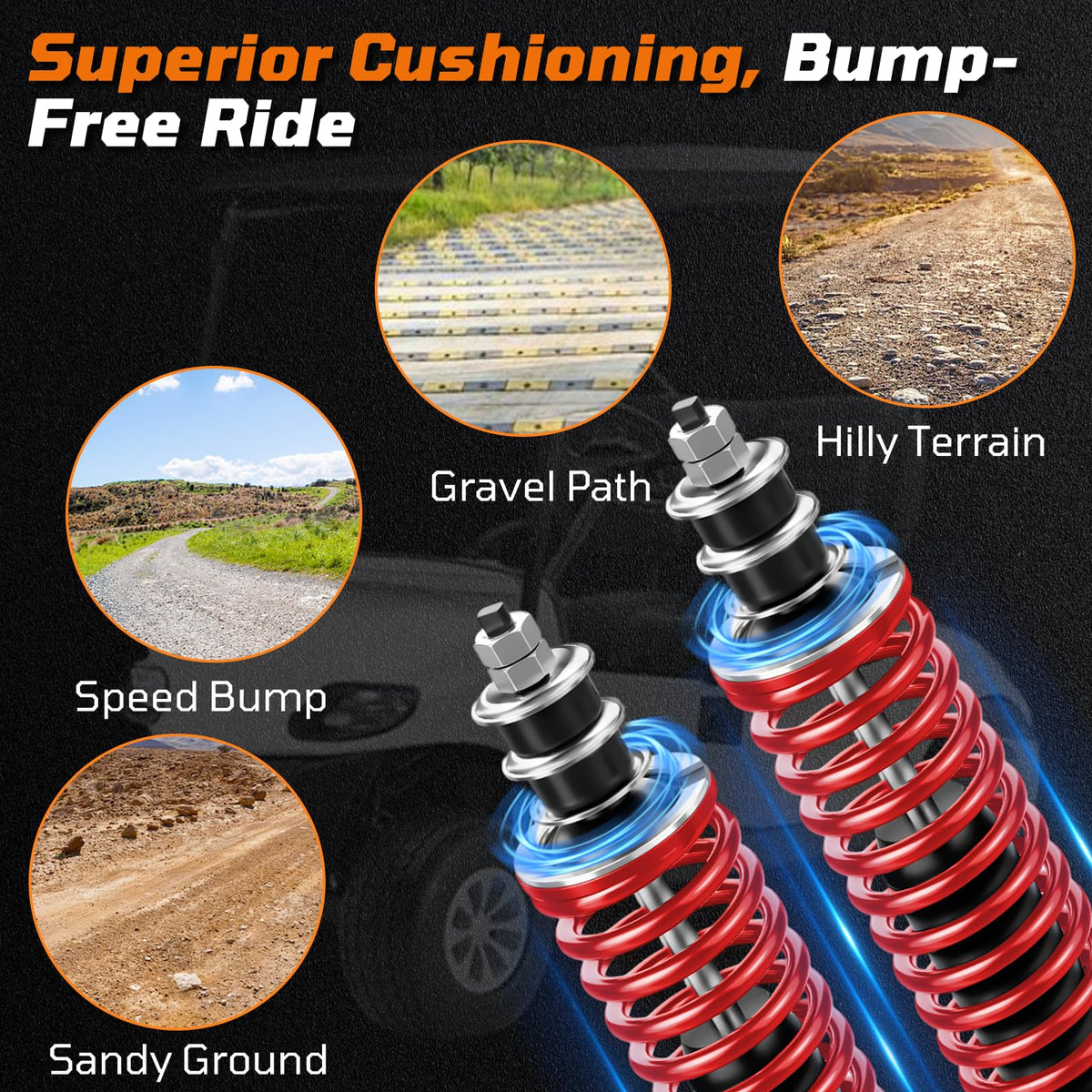 RIZINKART TXT installation-ready shocks include bushings for easy setup