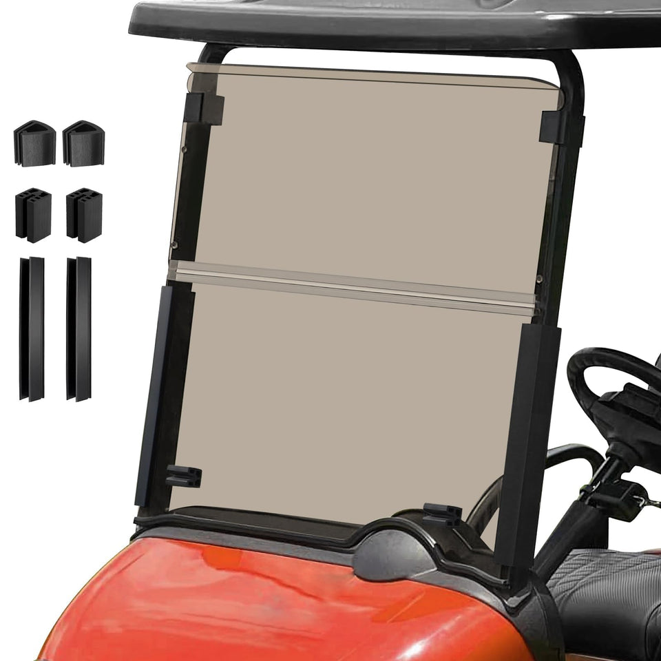 RIZINKART EZGO windshield 5mm thick for durability and clear visibility