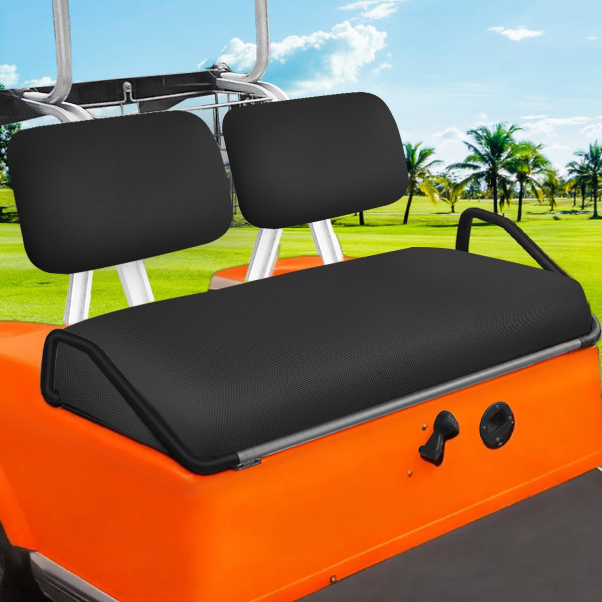 Rizinkart all season comfort for golf cart front seat cover