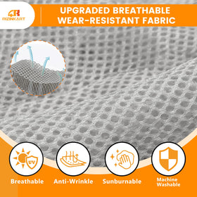 RIZINKART front seat cover Club Car DS showing non slip surface