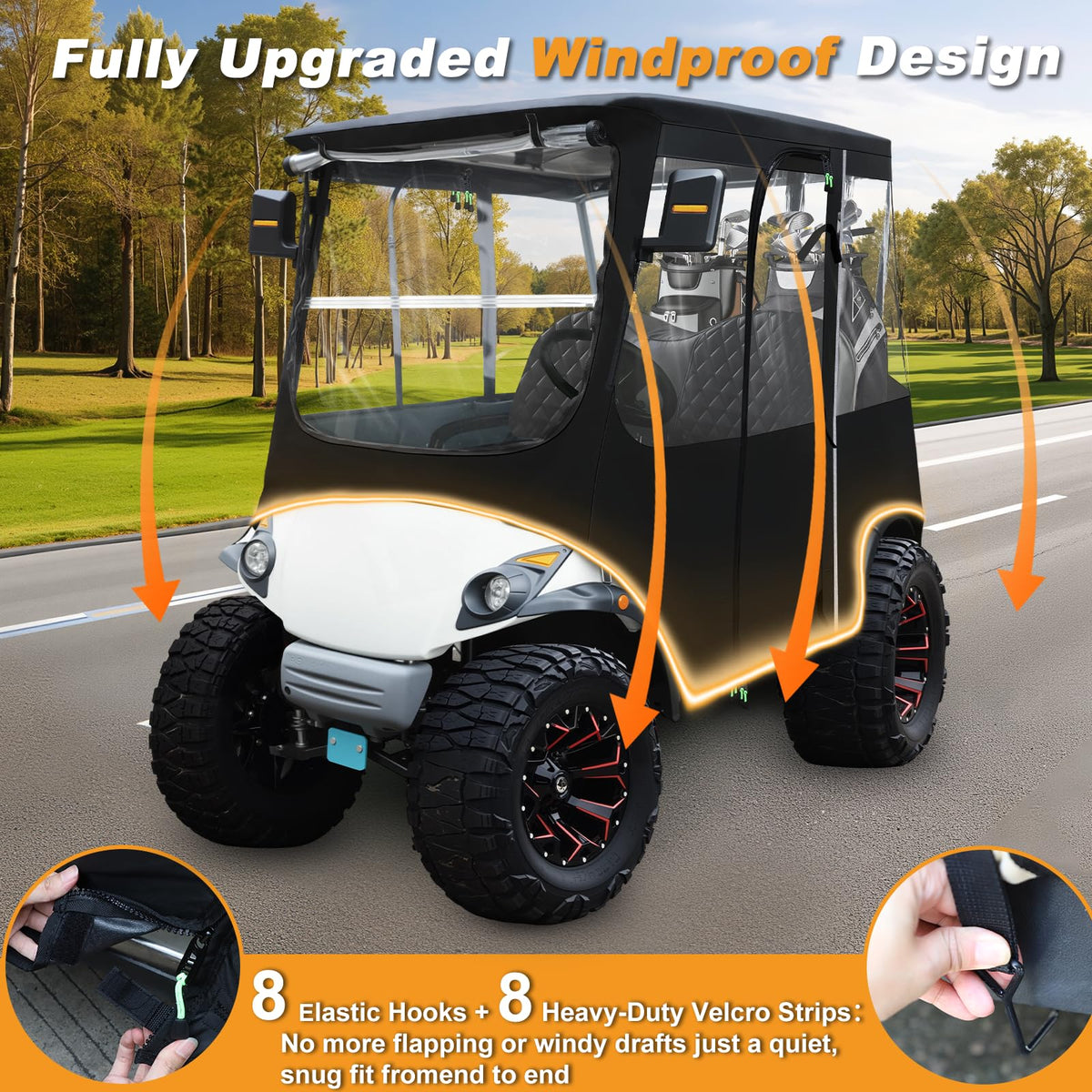 RIZINKART enclosure four-sided windows ensure clear visibility in all directions