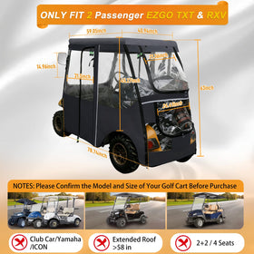 RIZINKART enclosure rear view with clear tail light panel for visibility
