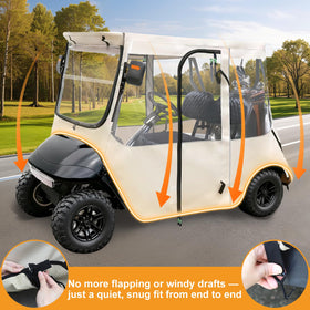 RIZINKART enclosure includes reserved side mirror openings for quick checks.