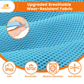 RIZINKART breathable mesh keeps the front seat cool during sunny drives