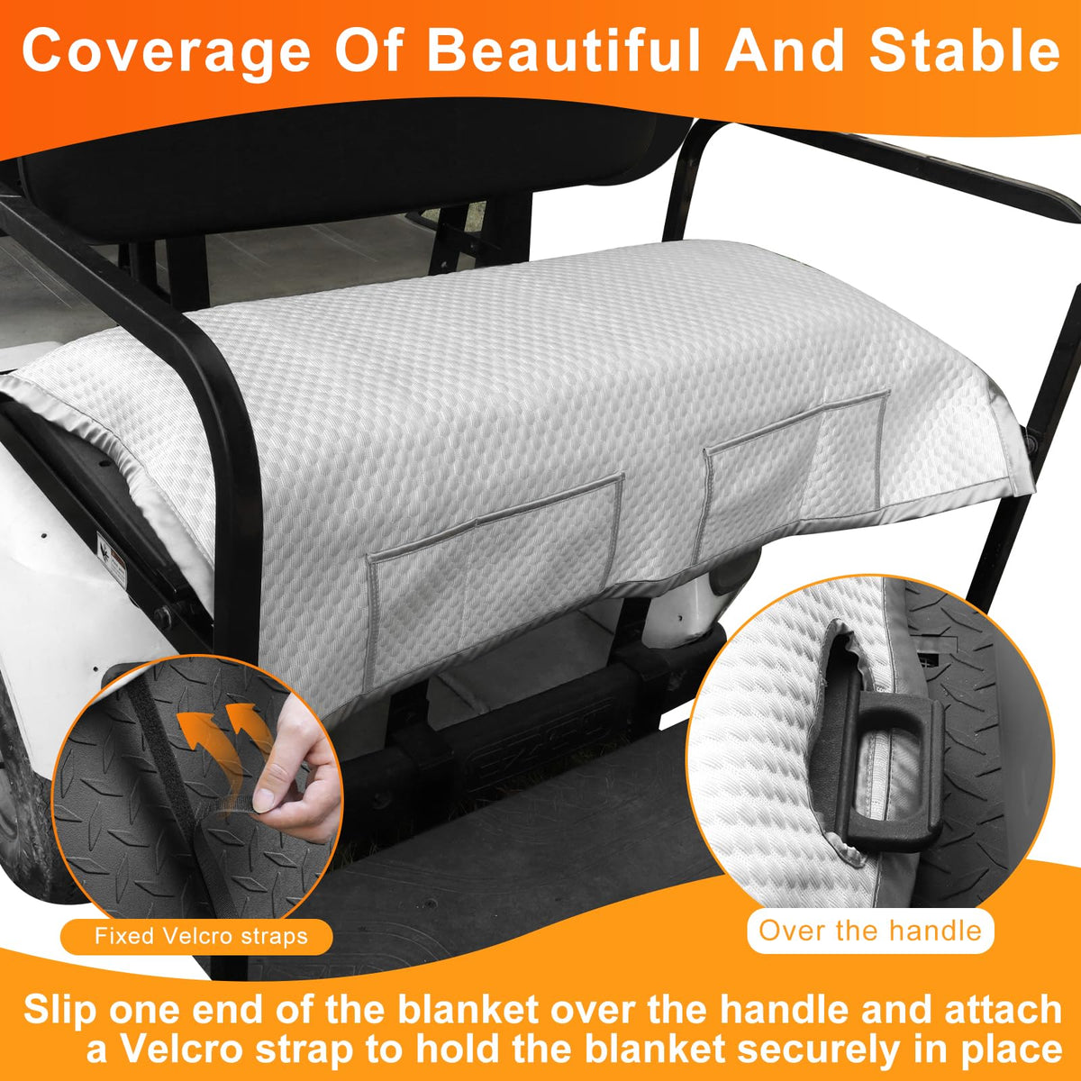 RIZINKART non-slip dots prevent seat movement during rides
