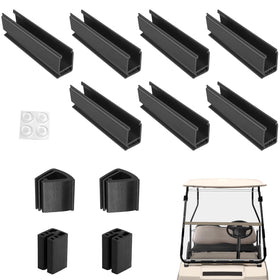 RIZINKART upper foldable clips secure Club Car DS windshield for steadier rides