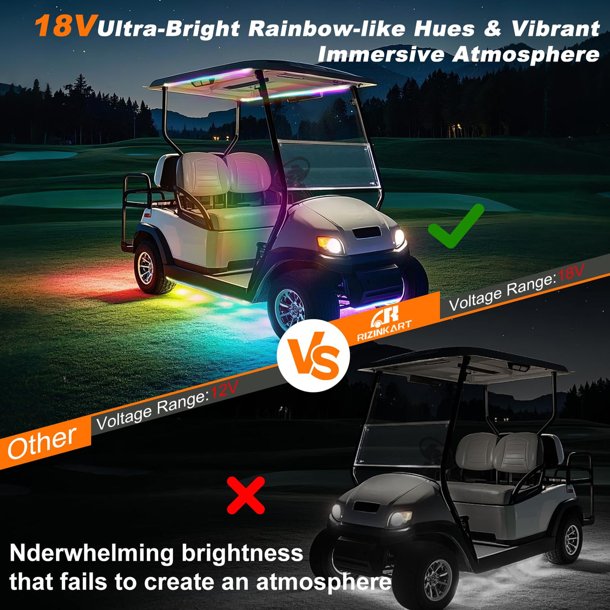 RIZINKART included hardware and manual simplify installation.