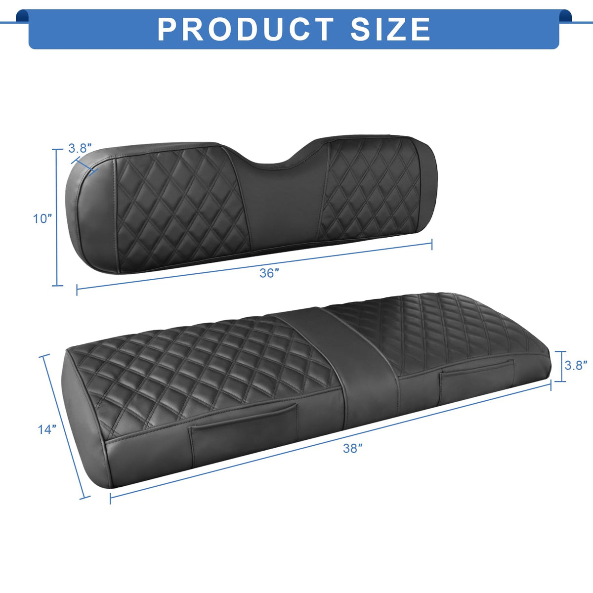 RIZINKART machine-washable seat cover simplifies cleaning and maintenance.