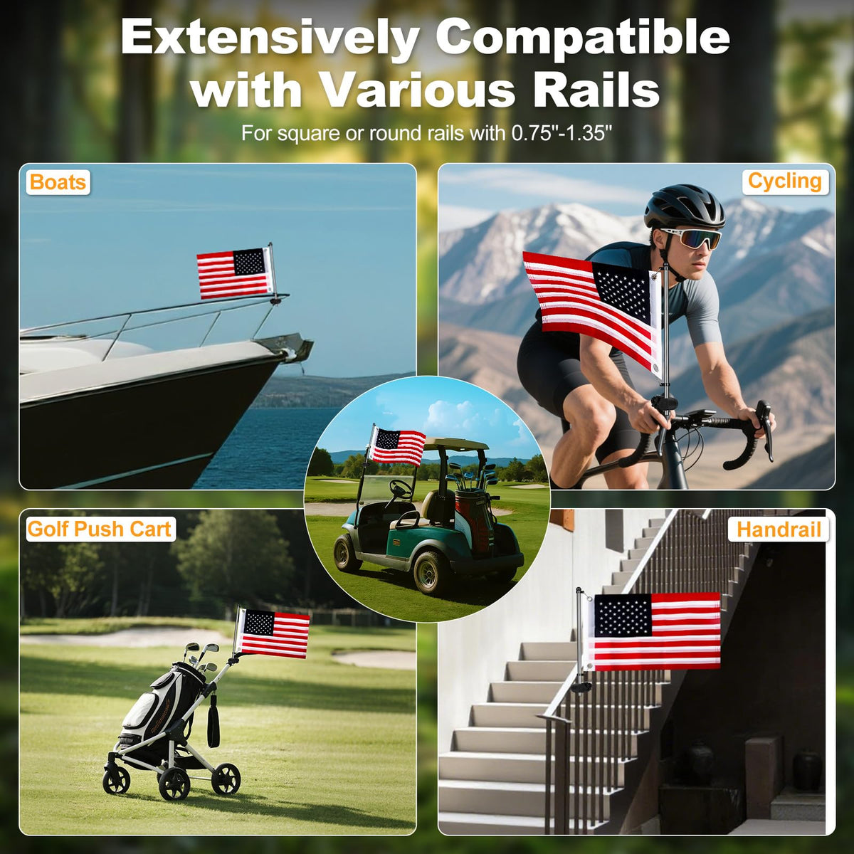 Rizinkart mount scenarios show versatility on multiple vehicles.