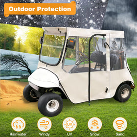 RIZINKART 600D Oxford top resists tearing and harsh weather.