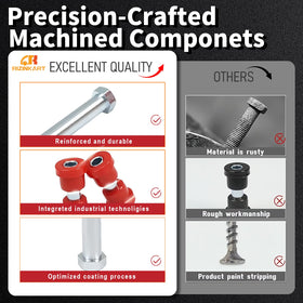 RIZINKART polyurethane bushings for EZGO TXT rear spring; built for longevity
