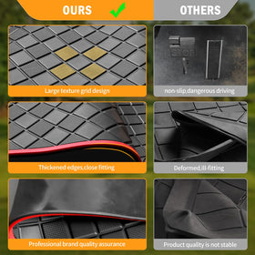 Tool-free installation for a quick, secure fit on Club Car interiors.