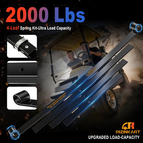 RIZINKART rear 4-leaf spring kit for Club Car Onward 2017+ — steadier ride