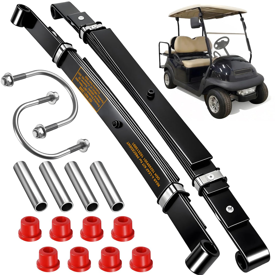RIZINKART rear 4-leaf spring kit for Club Car Precedent 2004+ — precise OEM replacement