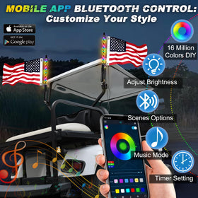 RIZINKART remote control enabling quick color changes.