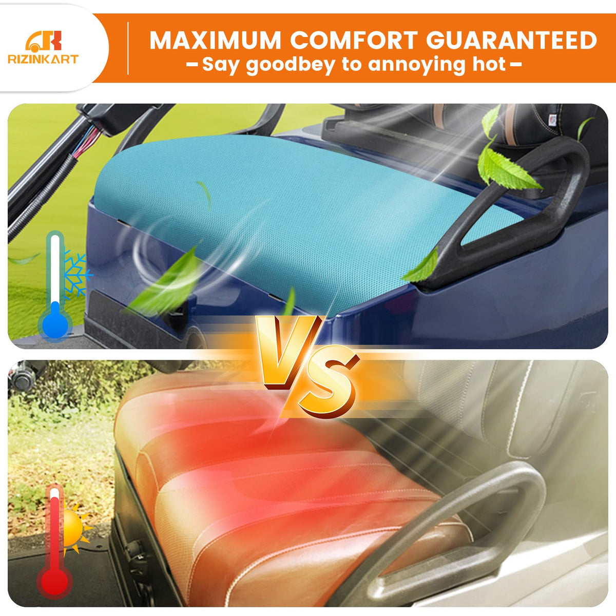 RIZINKART tool-free installation for quick front seat cover setup