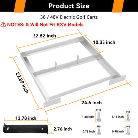 RIZINKART six-position battery holds ensure stable battery placement.