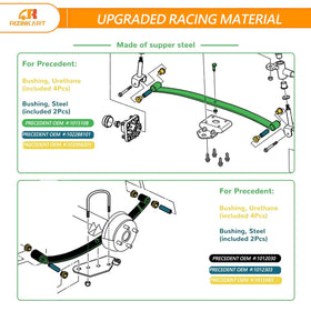 RIZINKART includes sleeves, bolts, nuts for easy installation.