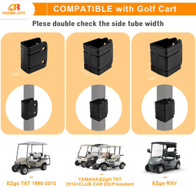 RIZINKART fits 0.75-1.25 inch square tubes for versatile compatibility.