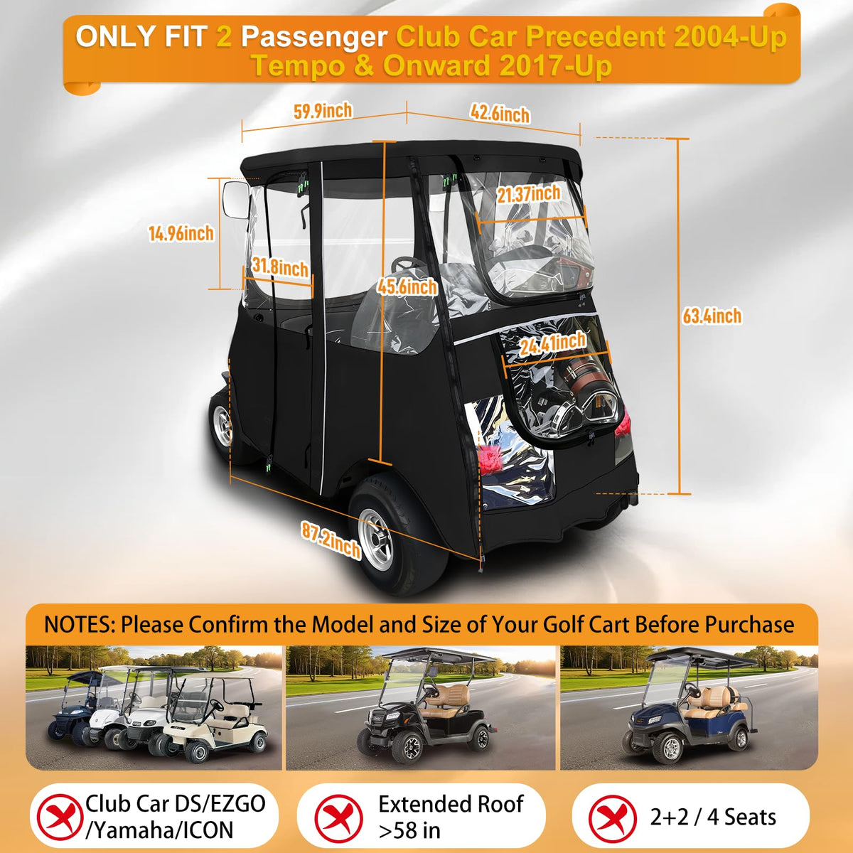 RIZINKART 600D Oxford material delivers durable, weather-ready protection