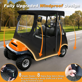 RIZINKART windproof design with secure fasteners for a snug fit