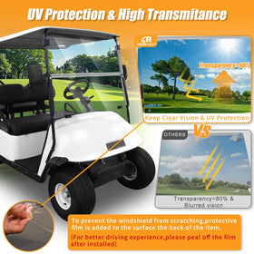 RIZINKART windscreen 5mm acrylic emphasizes durability and clarity