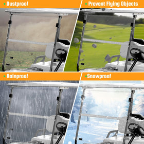 RIZINKART clear view maintains high light transmission for safe driving