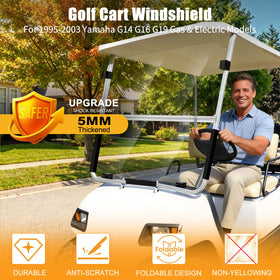 RIZINKART windscreen durable and long-lasting for golf carts