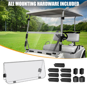 RIZINKART windshield with included hardware eases DIY installation.
