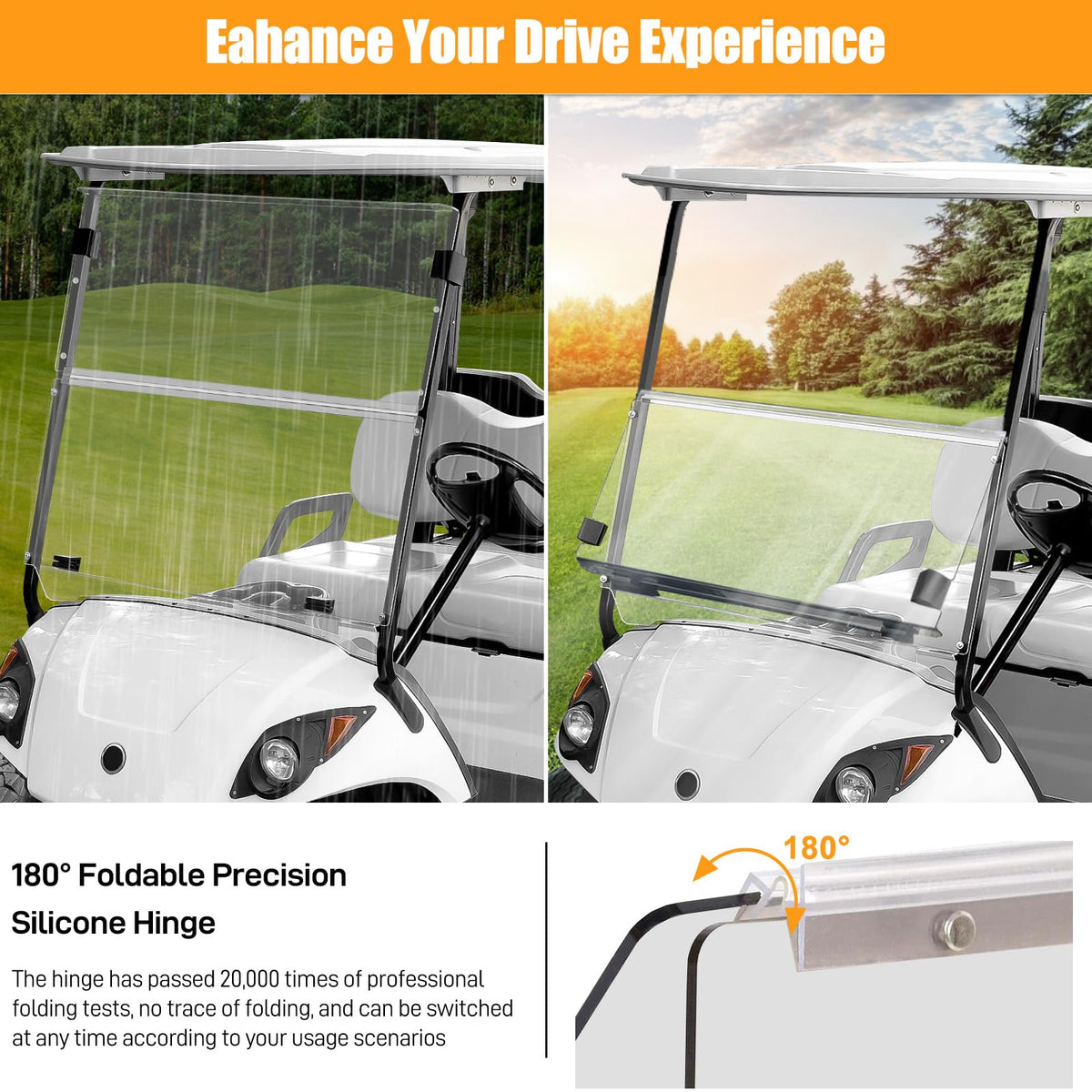 RIZINKART instruction manual for quick setup of the windshield
