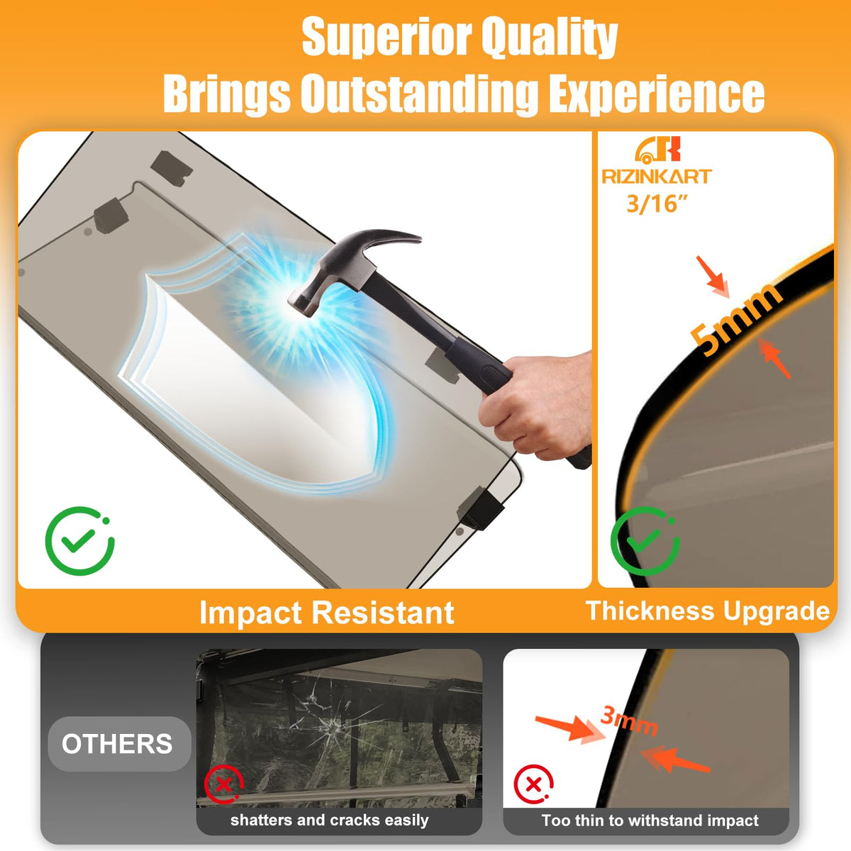 RIZINKART protective packaging guards against scratches in transit.