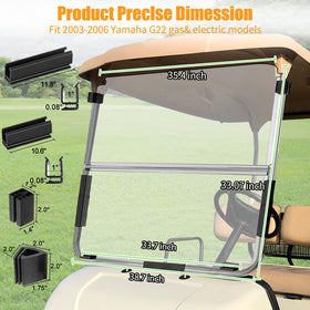 Durable, corrosion-resistant frame maintains clarity over years of use