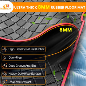 RIZINKART Yamaha Drive2 floor mat drainage channels for easy cleaning