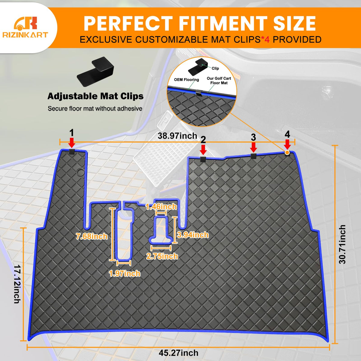 RIZINKART Yamaha Drive2 precision-fit 3D laser scan for exact alignment