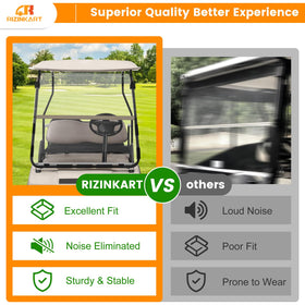 RIZINKART Yamaha G2-G22 windscreen clip set for model range compatibility