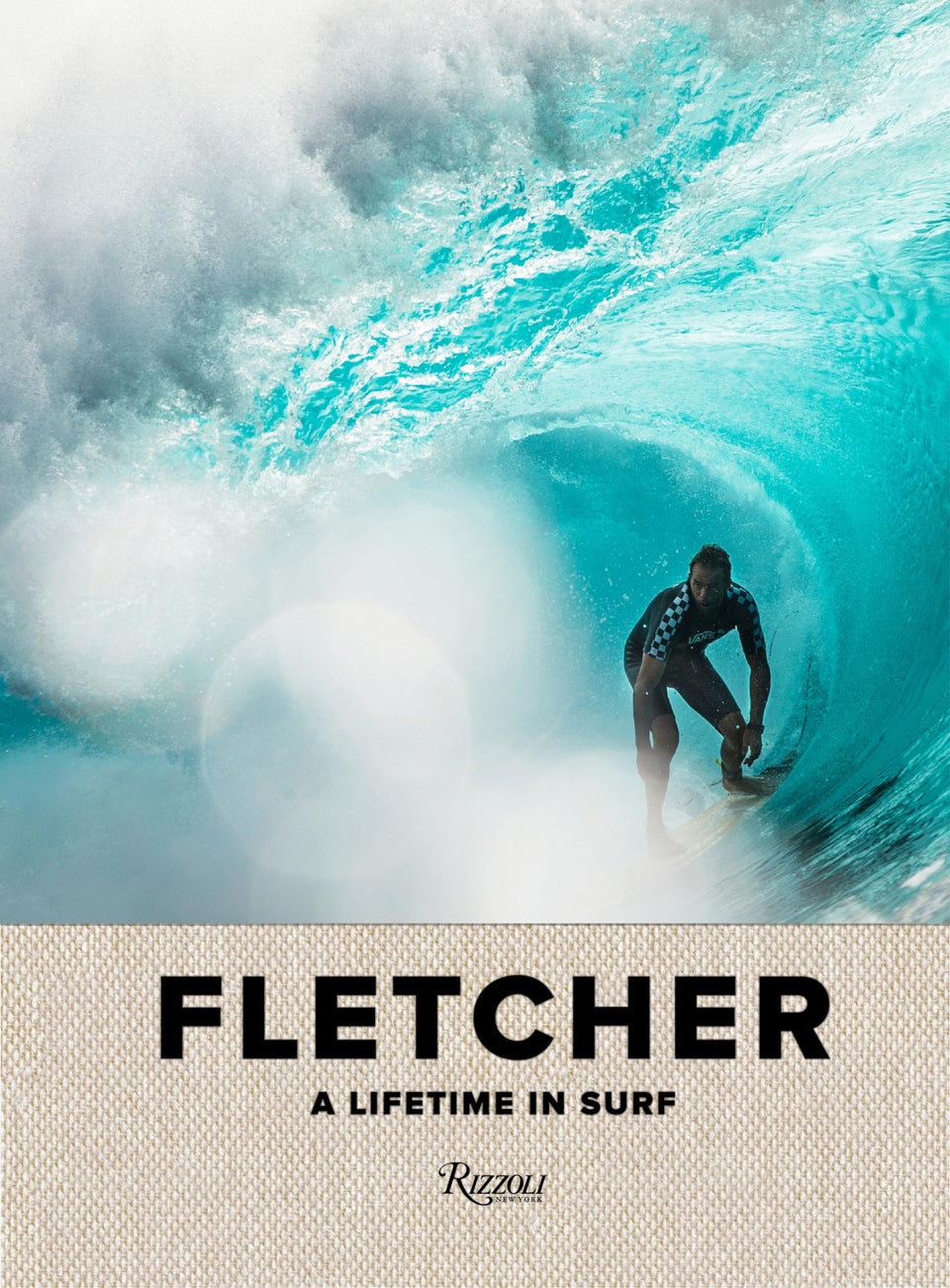 Rizzoli Fletcher Family front cover—essential visual memoir for surf culture fans and counterculture researchers.