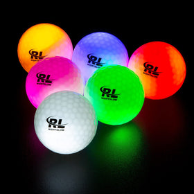 R&L glow golf ball blue glows brightly for night play and visibility.